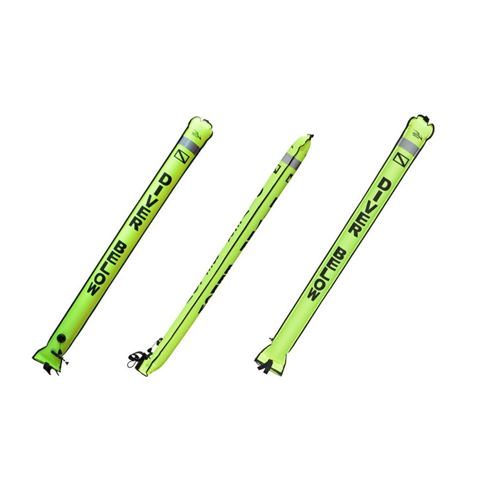 1.2M/1.5M/1.8M Colorful Visibility Inflatable Scuba Diving SMB Surface Signal Marker Buoy Accessory