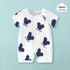 Summer Short Sleeve Pure Cotton Baby Romper - Infant Cartoon Crawling Bodysuit