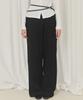 Alkialka Frill Wide Pants (Black)