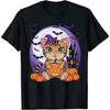 American Shorthair Cat with Pumpkin Halloween_4 T-Shirt, Tank Top, Sweatshirt, Hoodie, Long Sleeve, for Men Women Black