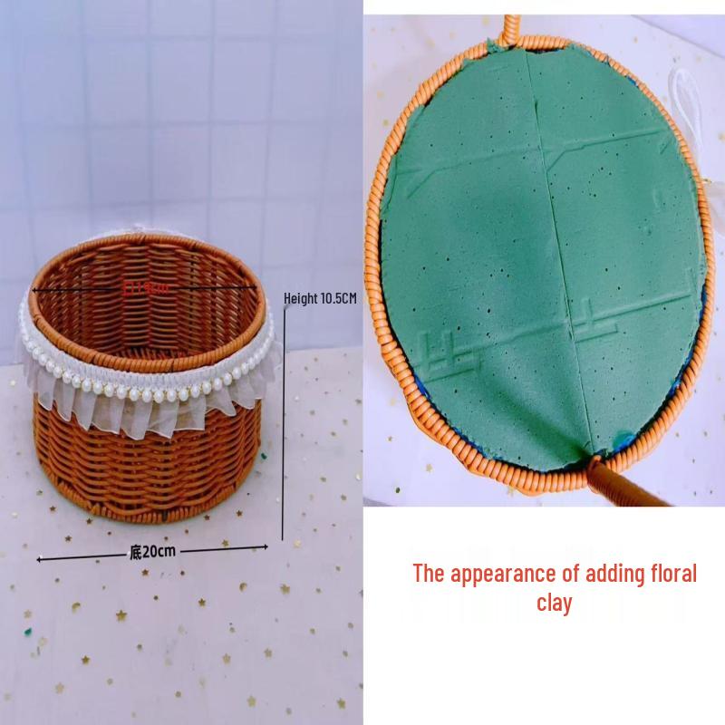 Handmade Rattan Picnic & Flower Basket