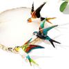 Animal Bird Brooches Vintage Enamel Drop Oil Jewelry For Men And Women
