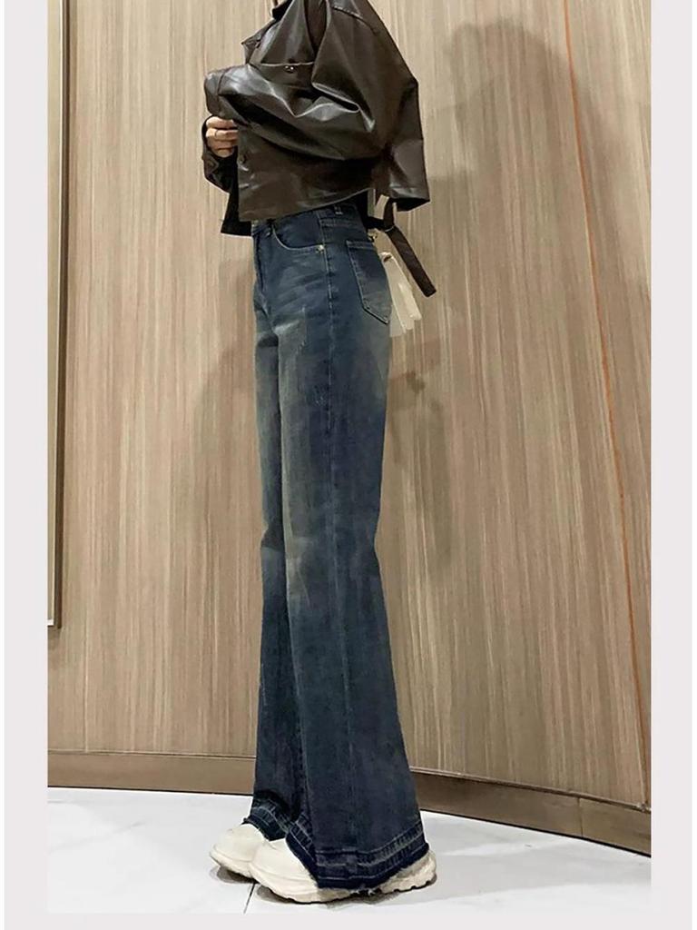New 2025 High-Waist Plus Size Slimming Wide-Leg Jeans for Pear-Shaped Women