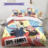 SPY×FAMILY Set Federa e Copripiumino Fantasia 3 Pezzi Stile Anime Biancheria da Letto Decorazione Regalo per Fan YUN6515