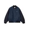 Paxon Bomber Jacket With Chest Pocket Logo Embroidery And Zipper Men Jackets Blue I033273-453-06