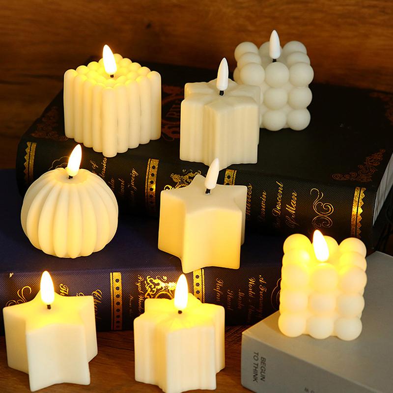 Battery-Operated Pumpkin LED Candle Festival Decorative Night Lantern For Bedroom Living Room