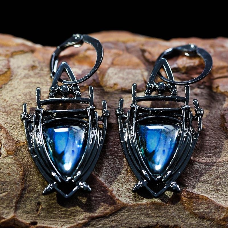 Indian Tribal Personality Dangle Drop Earrings Resin Stone Boho Ethnic Vintage Hanging For Women Jewelry