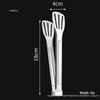 Stainless Steel Silicone Anti-Scald Food Tongs for Baking, Bread, Meat, Buffet, Three-Line Design
