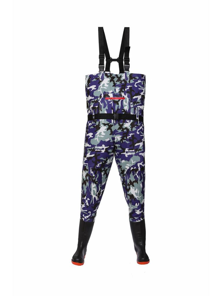 Waterproof, Wear-Resistant Wading Pants with Integrated Boots