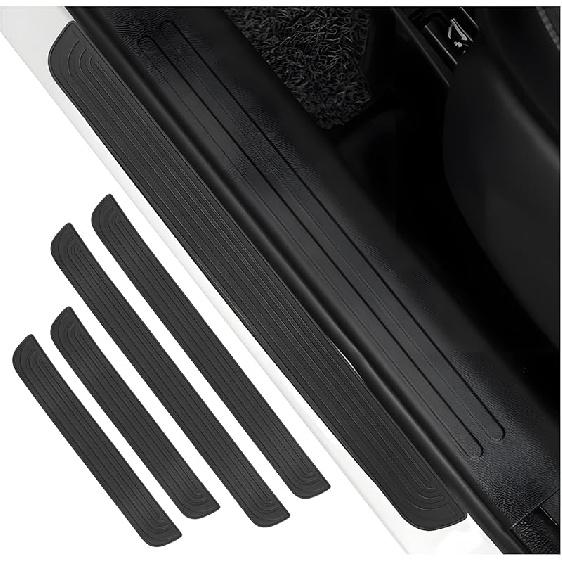 4PCS 1.68" Width Car Door Sill Protector,Automotive Door Entry Guard For Non-Slip And Sill Steps Protection,Universal Anti-Collision Car Doors