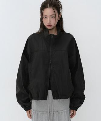 Musinsa Standard Woman Cn High Neck Windbreaker [Black]