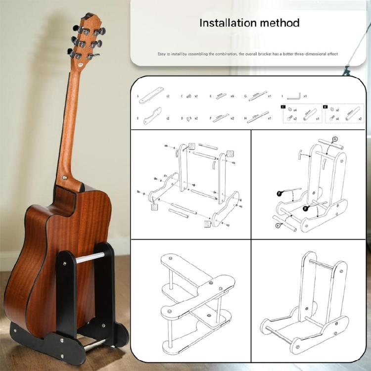 Acoustic Guitar Stand Nonslip Wood Guitar Display Stand Light Weight Floor Guitar Holder Musical Instrument Rack