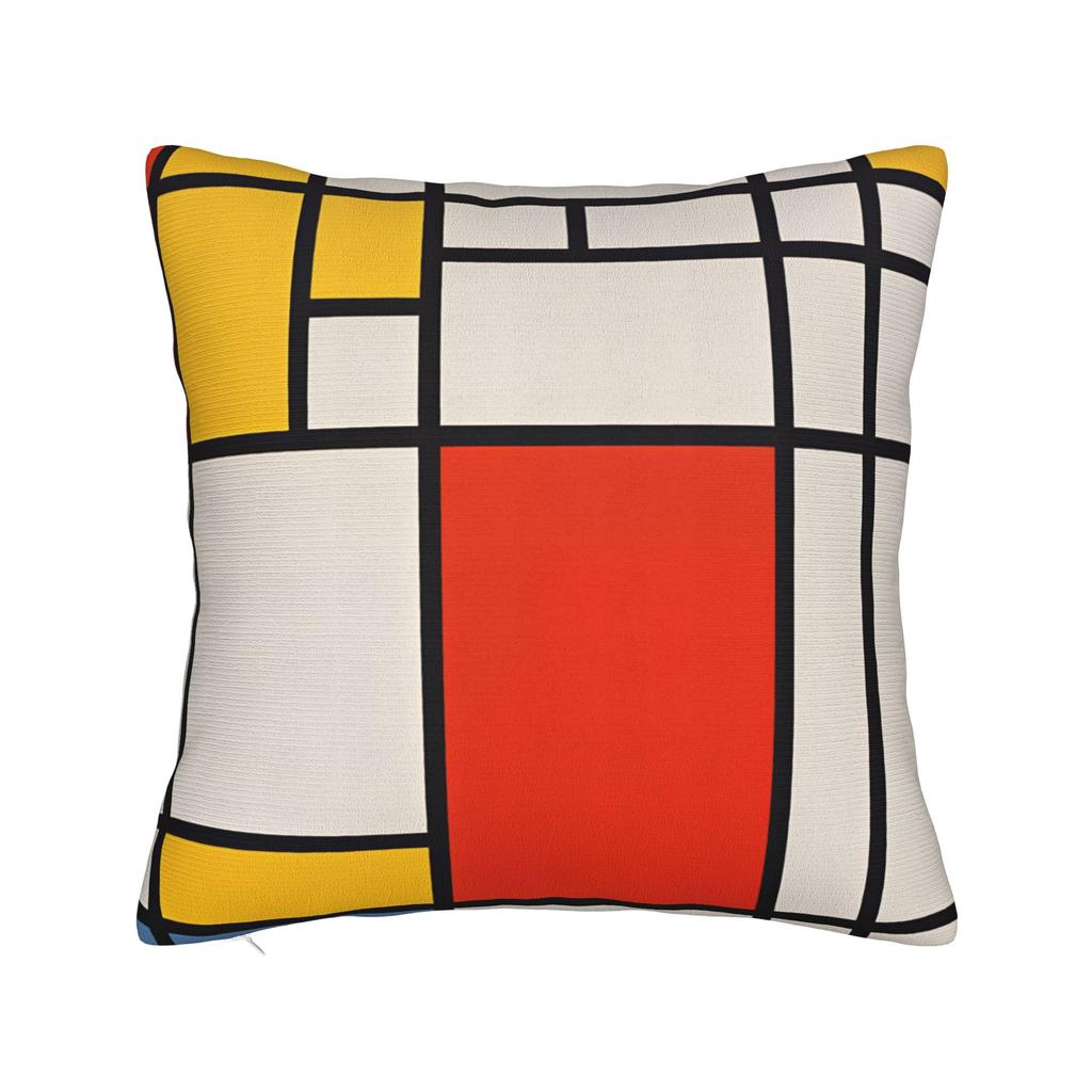 Piet Mondrian Abstract Pop Art 1960s Pillow Cover  Fashion Pillow Case For Office Car Home Decor Print Cushion Cover Gift Idea
