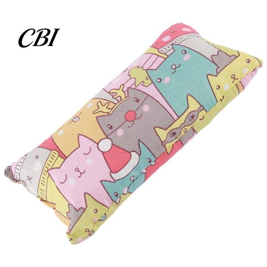 Chew And Scratch Cat Toy Cuddle Pillow Toy, Catnip with Silver Vine, Crinkle Kitten Kicker Soft Cute Print Snuggle for Indoor Cats Biting Kicking