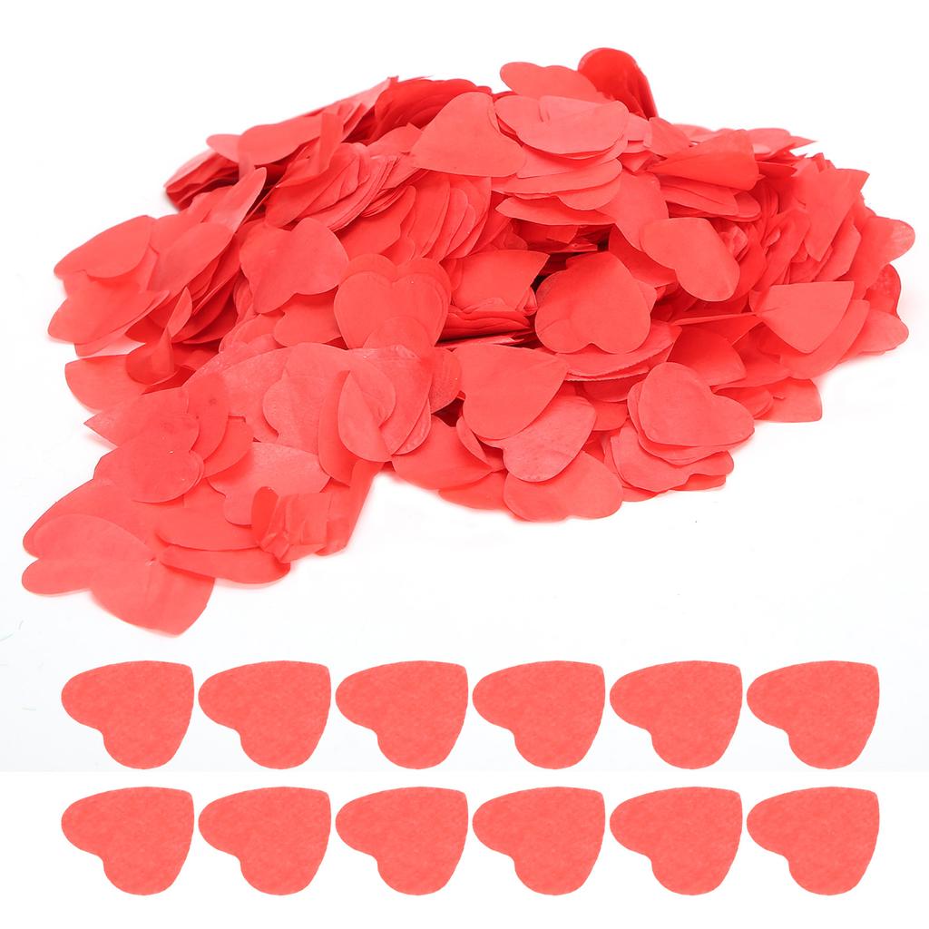 2 Bags 60g 2.5cm Red HeartShaped Confetti Wedding Party Valentine"s Day Confetti Decoration