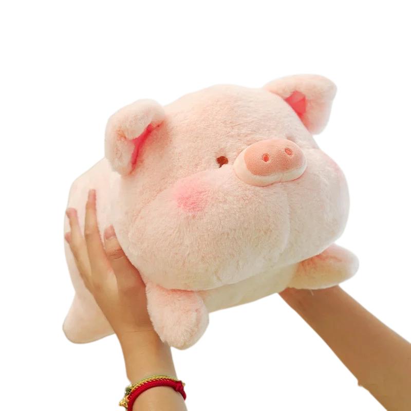 40/50/60cm Lovely Plush Piggy Toys Charming Stuffed Soft Animal Pillow Fluffy Pig Plush Cushion for Children Girls Appease Gifts