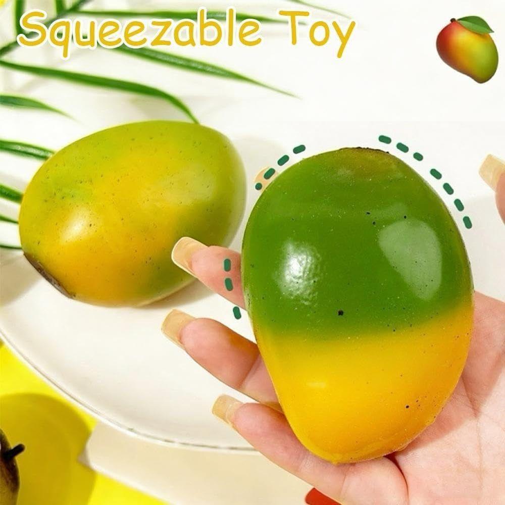 Simulation Mango Pinching Toy Slow Rebound Decompression Toy New Squishy Toy  Stress Relief