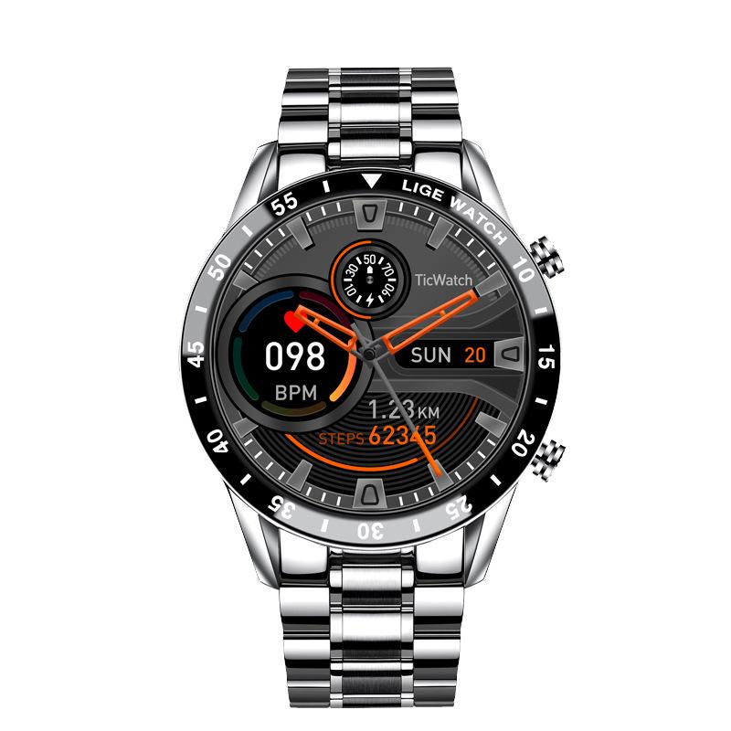 Men's Multifunction Sports Smartwatch with Bluetooth Calling, Health Monitoring, Blood Pressure, Heart Rate, and Large Touch Screen.
