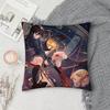 Anime L-Lycoris Recoil Pillow Case Square Double-Sided Printing Short Plush Sofa Cushion Cover Bedside Pillow