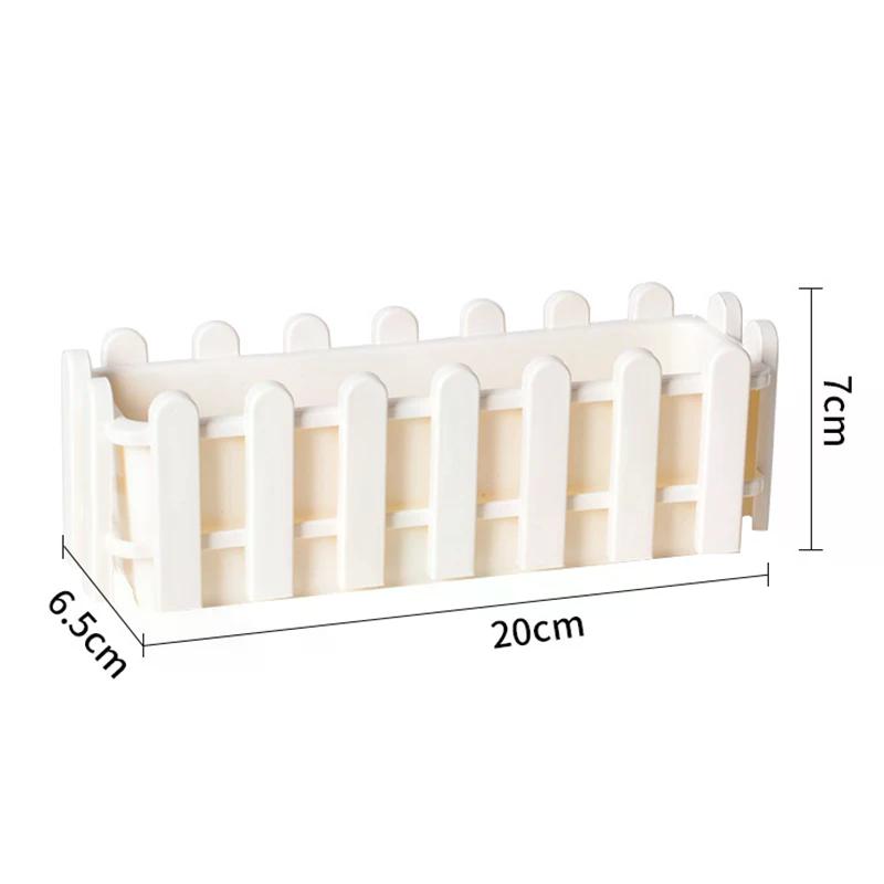 1/2Pcs Flower Pot Fence Plant Basket Container Planter Flower Arrangement Home Garden Wedding Decoration Small Fence