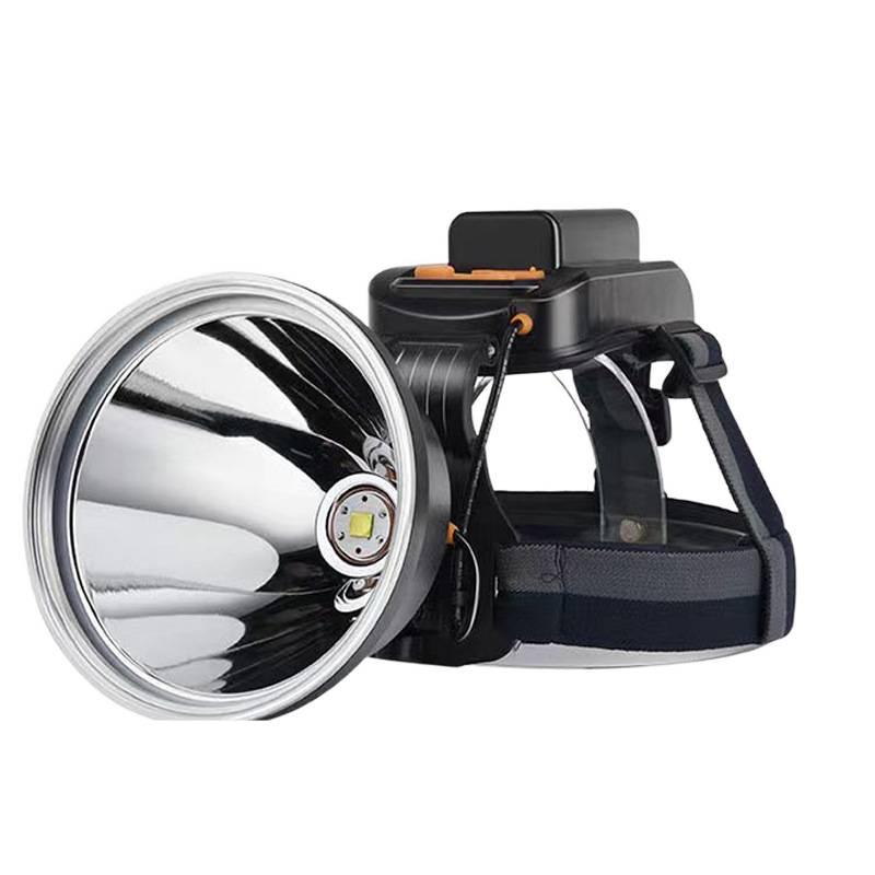 Rechargeable LED Headlamp: Strong Light, Long Range, Waterproof, Ultra-Long Battery Life, Ideal for Miners and Fishing.