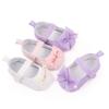 Baby Girls Bowknot Flats Soft Sole Non-slip Princess Wedding Dress Walking Shoes for Newborn Infant Toddler 3-11M