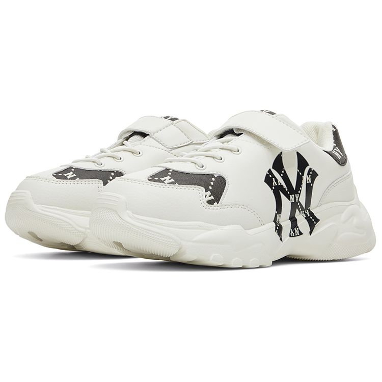MLB Big Ball Chunky Comfortable Classic Slip-Resistant Durable Low-Top Casual Shoes Kids sneakers White 7ASHJM24N-50IVS