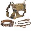 Adjustable Tactical Dog Vest & Leash Set - Anti-Shock for Large Dogs