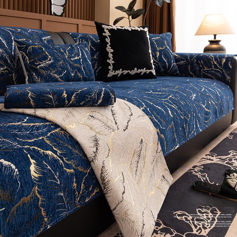 Chenille Sofa Cushion Soft Skin Friendly Non Slip Light Luxury Cover Cloth Towel All Year Round Universal High-end Sofa Cover
