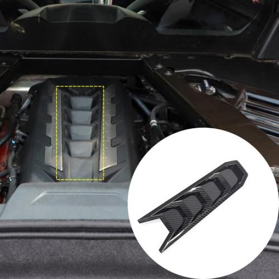 Carbon fiber ABS Engine Shroud Cover Panel Cover Trim For Corvette C8 -2025