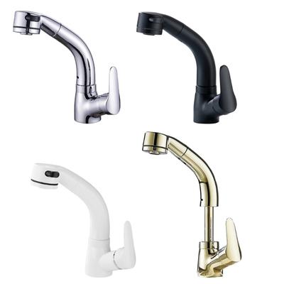 Badezimmer Ausziehbare Armatur Hoch und Runter Ziehbar Waschbecken Armatur Drehbar Mischbatterie Dehnbar Waschbecken Mischarmatur