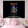 Rock Band Megadeths Hippie Wall Hanging Tapestries Bohemian Wall Tapestries Mandala INS Home Decor