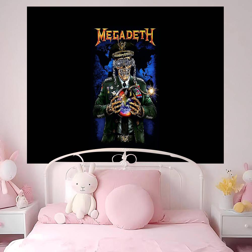 Rock Band Megadeths Hippie Wall Hanging Tapestries Bohemian Wall Tapestries Mandala INS Home Decor