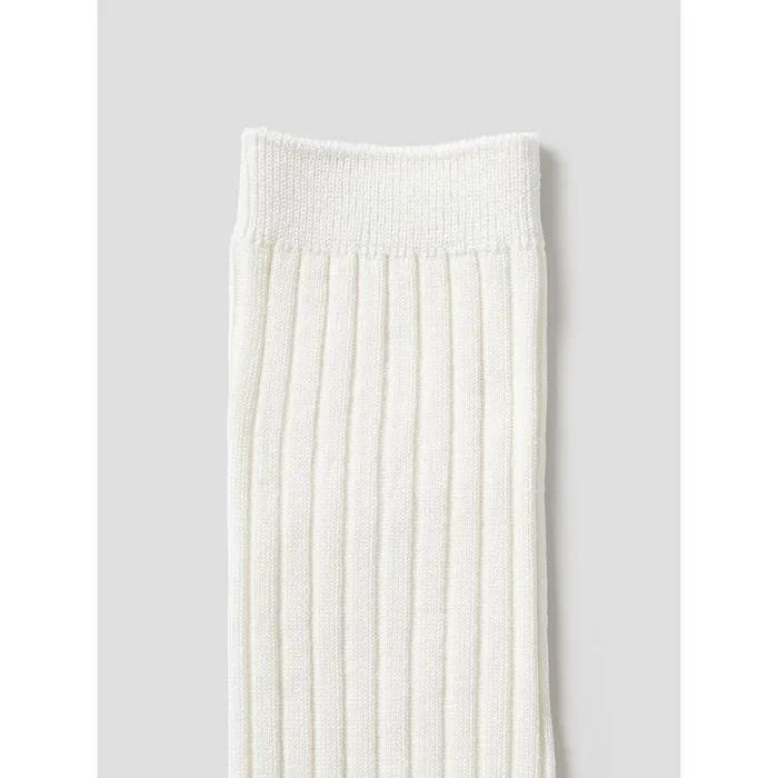 [8 Seconds] Ribbed Loose Long Socks Ivory (3561KTAMP0)