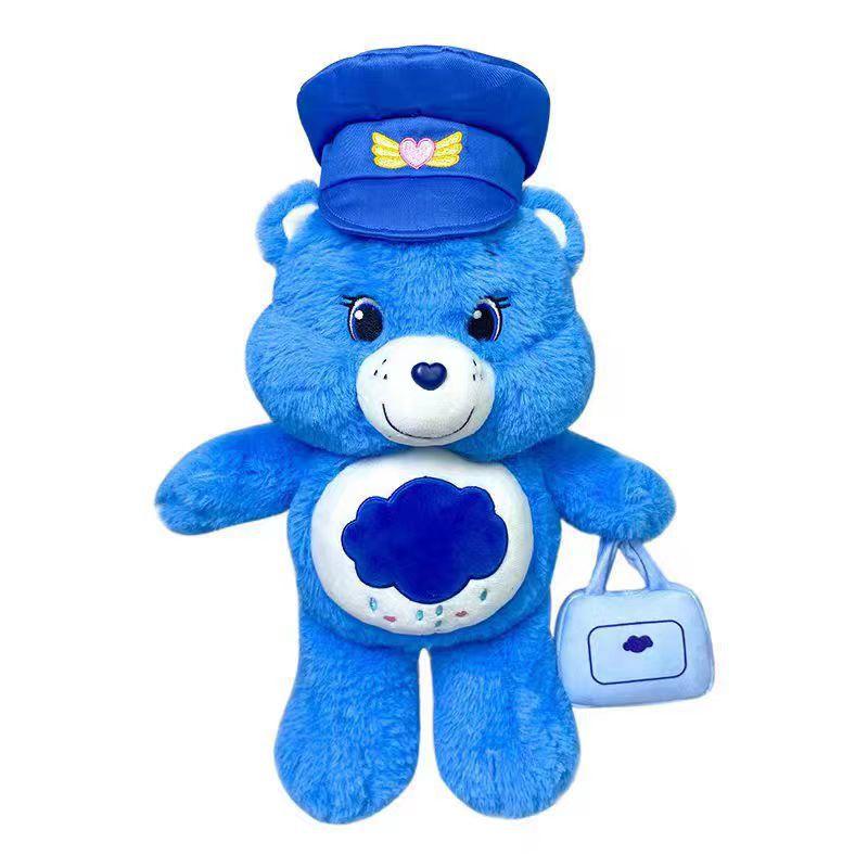 Love Bear Rainbow Bear Stewardess Plush Toy Doll Aviation Boy and Girls Birthday Gift