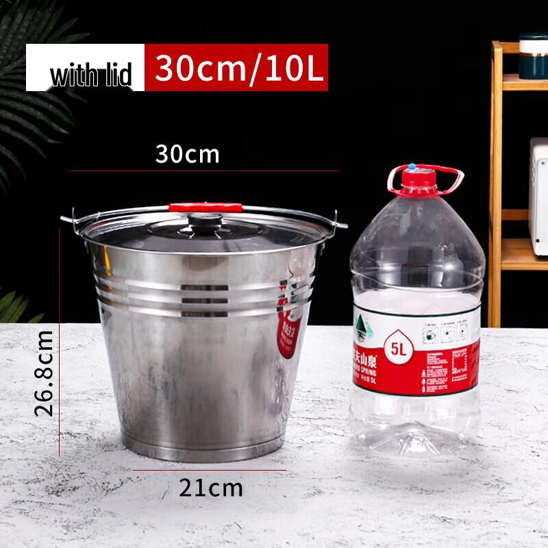 CNMF Stainless Steel Multi-Purpose Bucket with Handle