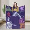 Poplar Singer Justins Biebers Christmas Warm Soft Blanket Plush Throw Blanket Street Outdoor Flannel Bedspread Sofa Bed Cover