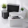 White Hidden Desktop Cable Finishing Line Storage Bin Wire Case Power Strip Case Cable Storage Box