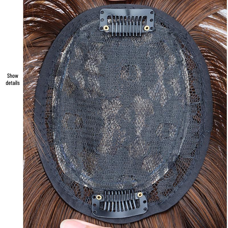 Hair Patch Wig: Synthetic Topper for White Hair Coverage