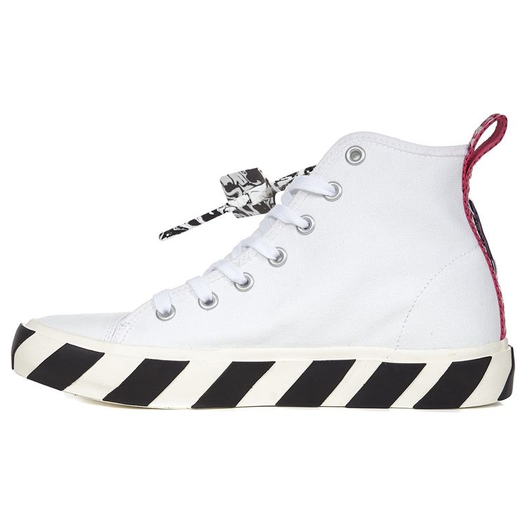 

Off-White Vulc Sneaker Mid White Black Men Sneakers OMIA119R21FAB001-0109 43
