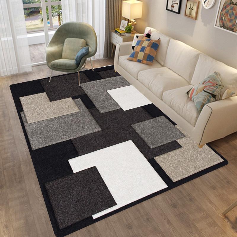 Geometric Modern Rugs Non-slip Floor Mat for Family Bedroom Indoor Children's Play Throwing Yoga Mats Area Rug area rug