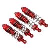 4PCS All Metal Shock Absorber Damper for WLtoys 104001 110 RC Car Upgrade AccessoriesRed