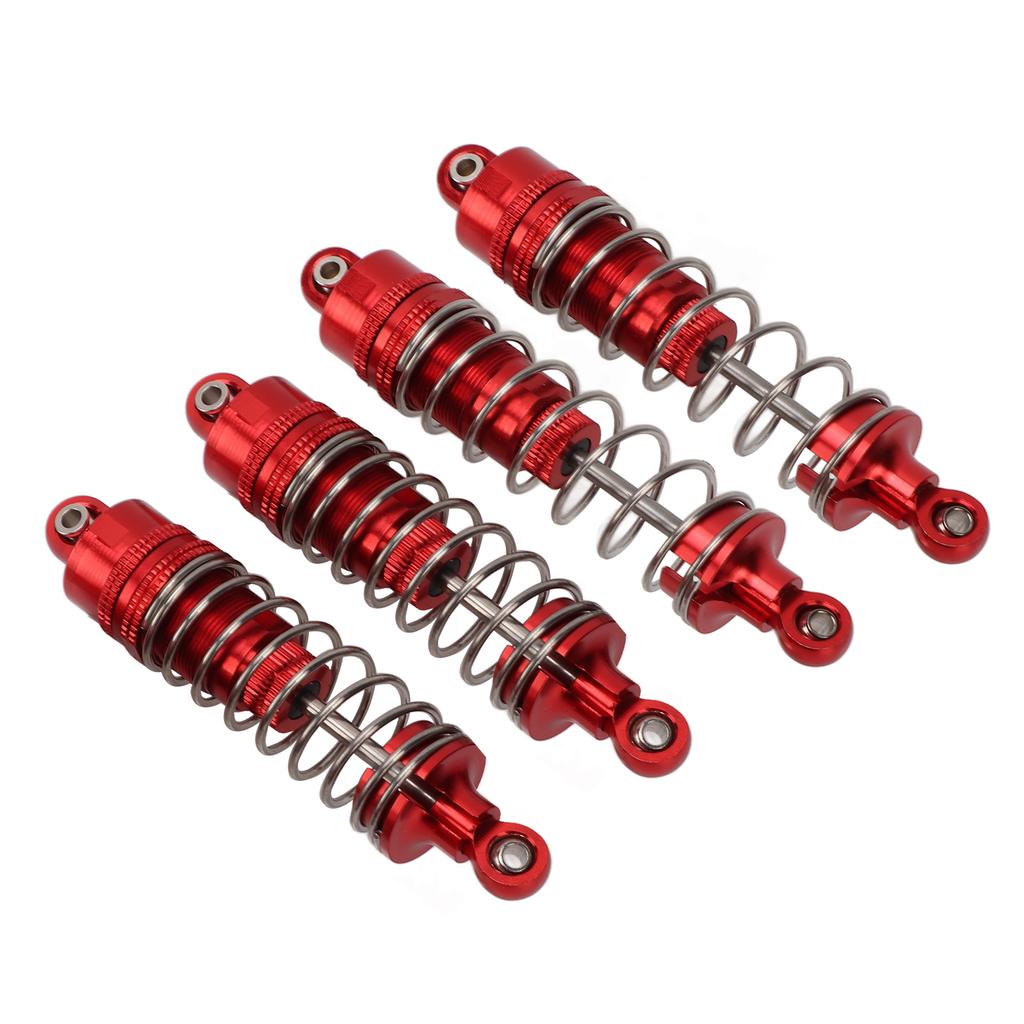 4PCS All Metal Shock Absorber Damper for WLtoys 104001 110 RC Car Upgrade AccessoriesRed