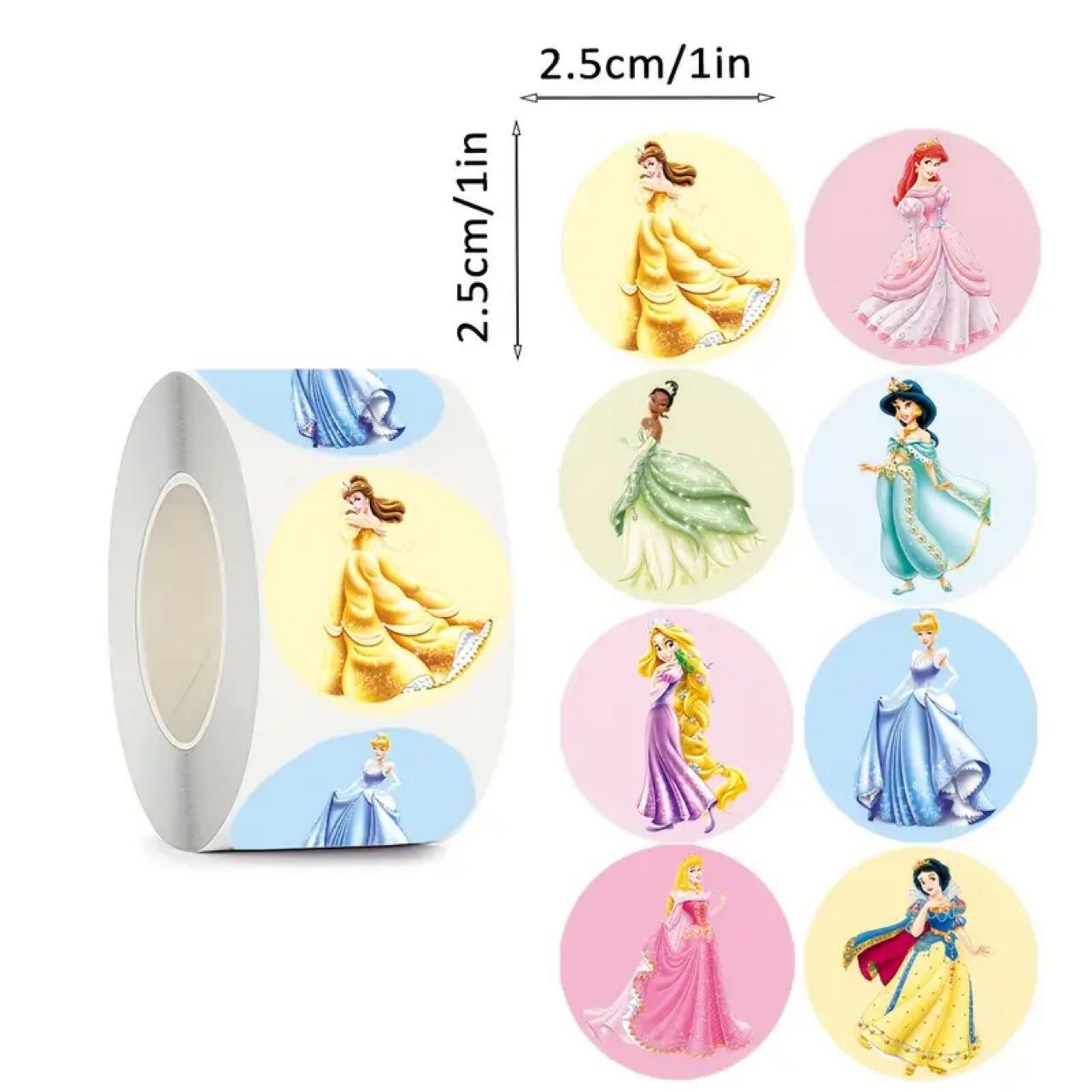 

500 шт. Принцеса Каваї Наліпки для DIY Аніме Печатка Наліпка Декоративні Мультяшні Наліпки для Дитячої Вечірки Цукерки Наліпки Рулони Наліпки для Упаковки Подарунків