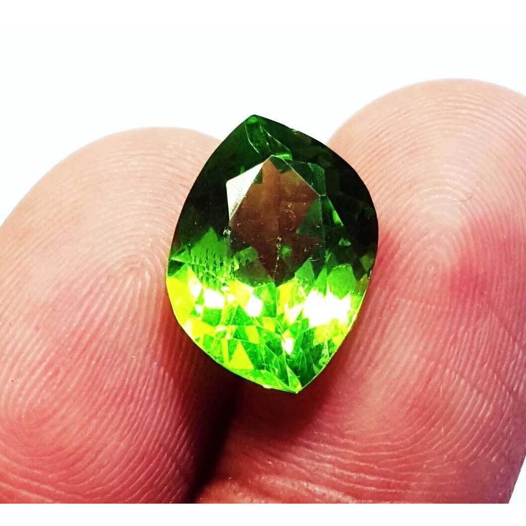 Green Peridot Natural 10+ Ct Fancy Cut Stunning Certified Loose Gemstone
