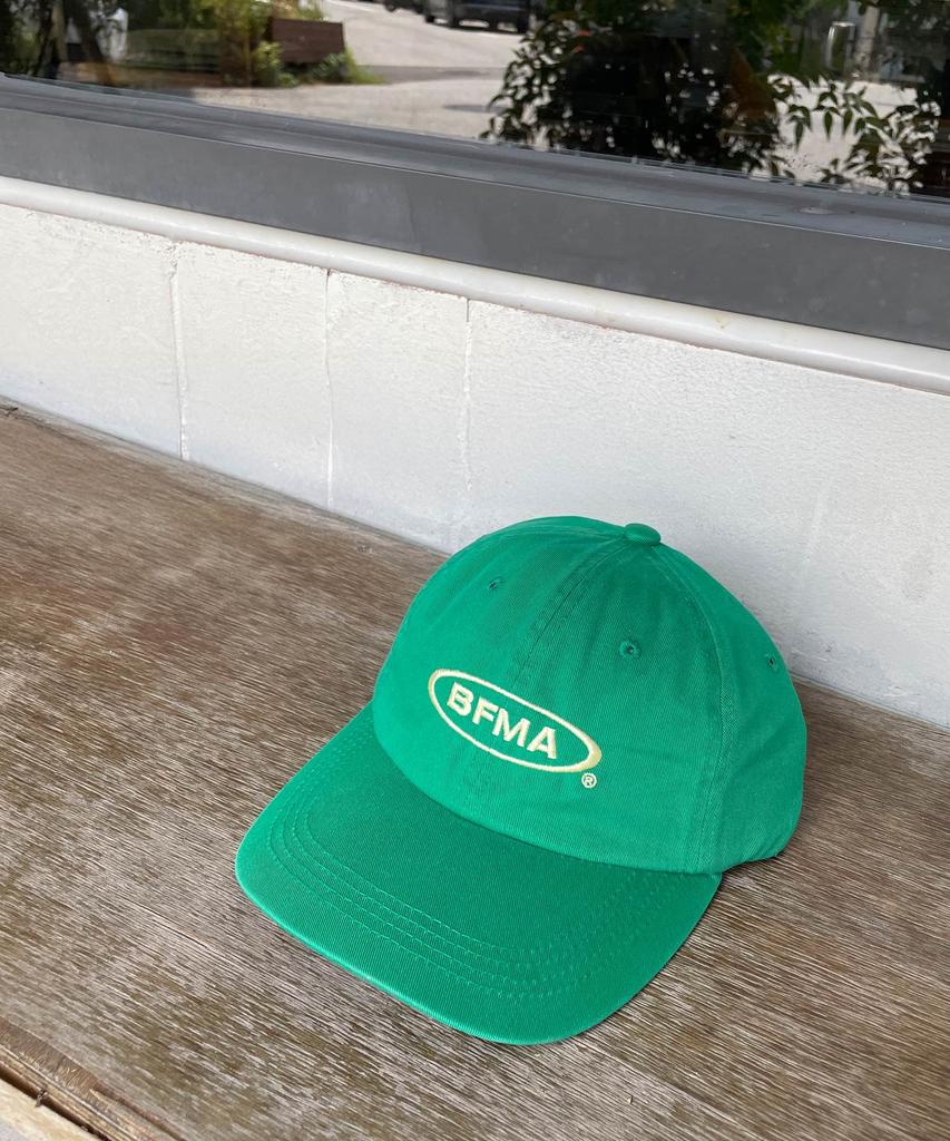 Beollunpeulenjeu Bfma Logo Washed Ball Cap Kelly Green