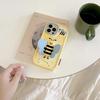 Applicable to Apple 15/14PM cartoon bee holder iPhone12/13promax silicone phone case