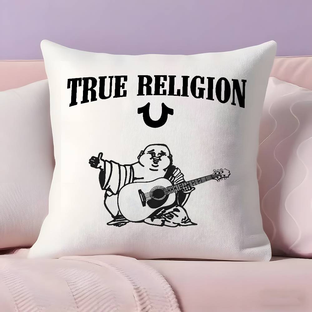 T-True R-Religion Pillow Case  Ultra Soft Skin Friendly Fabric Cloud Like Comfort & Concealed Zipper