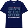 Workout For Unisex Oneck Tshirt Brand Supporter Of Free Speech Teamjimmykimmel Stylish For Unisex Tees Minimalist Tshirt Unisexs Top