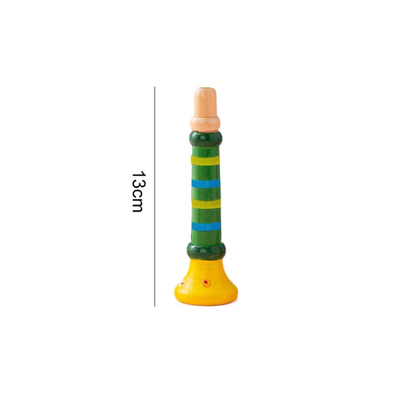 

Деревянные игрушки-музыкальные инструменты для детей, Деревянные мультяшные пикколо, губная гармошка и труба, Музыкальные развивающие игрушки для детей